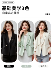 OD068: áo khoác cổ vest nữ cao cấp