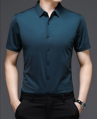 OD273: áo sơ mi nam băng lụa ngắn tay cao cấp