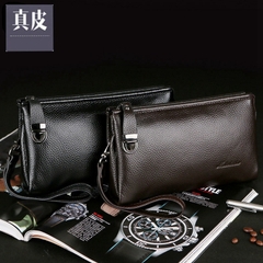 OE507: Túi cầm tay da thật cho nam SPNN túi xách nam SPNN ví da bò