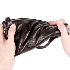 OE507: Túi cầm tay da thật cho nam SPNN túi xách nam SPNN ví da bò