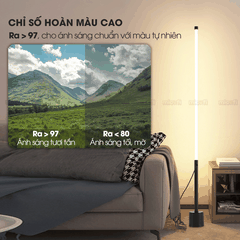 Đèn LED Micofi Trang Trí, LED Để Sàn Cây Đứng Decor Nhiều Màu, Đèn Cây Cột Cao Phòng Khách Hiện Đại Phòng Ngủ Đọc Sách