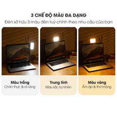 Đèn Led Micofi Livestream, Đèn Màn Hình Quay Video Selfie Mini Chụp Ảnh Kẹp Máy Tính Điện Thoại Hỗ Trợ Đổi Màu Chụp Hình