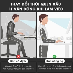 Bàn Nâng Hạ Micofi Office Desk Điện Điều Chỉnh Chiều Cao Thông Minh