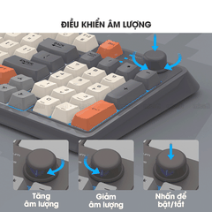 Bàn Phím Bluetooth Không Dây Xunfox x Micofi Giả Cơ Máy Tính, Bàn Phím Gaming Chơi Game Có Dây Laptop Điện Thoại PC LED