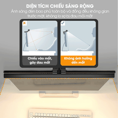 Đèn Màn Hình Micofi Cảm Ứng, LED Màn Hình Làm Việc Chống Cận, Đèn LED Kẹp PC Laptop Gắn Máy Tính Bảo Vệ Mắt Văn Phòng