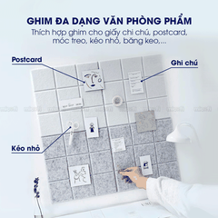 Miếng Dán Tường Micofi, Tấm Bảng Ghim Decor Tường, Bảng Ghim Nỉ Trang Trí Cửa Phòng Thông Báo, Ảnh, Note Ghi Chú