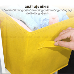 Hộp Đựng Đồ Micofi, Hộp Vải Đựng Đồ Chơi Đa Năng, Giỏ Để Cá Nhân, Thùng Vải Để Tài Liệu Có Tay Cầm Xếp Gọn