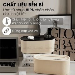 Hộp Đựng Ổ Cắm Điện Micofi, Hộp Che Ổ Điện, Sạc, Dây Điện Trang Trí Bảo Vệ An Toàn Bằng Nhựa