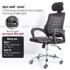 Bọc Ghế Xoay Văn Phòng Micofi Gaming, Vỏ Bọc Bằng Vải Bao Đệm Và Lưng Ghế Ngồi Xếp Chống Bụi Co Giãn Bảo Vệ Tốt