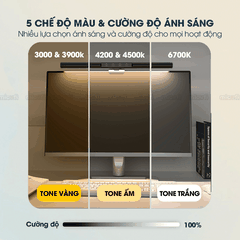 Đèn Màn Hình Micofi Cảm Ứng, LED Màn Hình Làm Việc Chống Cận, Đèn LED Kẹp PC Laptop Gắn Máy Tính Bảo Vệ Mắt Văn Phòng