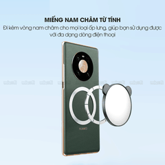 Gương Chụp Ảnh Phản Chiếu Micofi Kẹp Điện Thoại, Gương Chụp Ảnh Gắn Dán Điện Thoại Selfie, Chụp Hình Hỗ Trợ Camera Sau