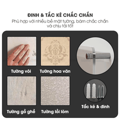 Kệ Trưng Bày Micofi Trong Suốt, Kệ Treo Trang Trí Acrylic, Giá Treo Sách Tạp Chí Báo Decor Album Gắn Tường Tiện Lợi