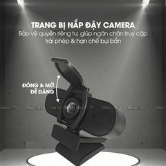 Webcam Micofi Camera Nét PC, Webcam Có Micro 2K Laptop 30FPS Máy Tính Bàn 1080P PC USB Hỗ Trợ Học Online Từ Xa Tiện Lợi
