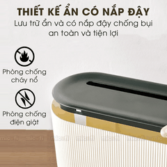 Hộp Đựng Ổ Cắm Điện Micofi, Hộp Che Ổ Điện, Sạc, Dây Điện Trang Trí Bảo Vệ An Toàn Bằng Nhựa