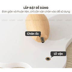 Kệ Màn Hình Micofi, Bàn Để Máy Vi Tính Kê Màn Hình PC Bằng Gỗ Decor, Bàn Kê Laptop Nâng Máy Tính Giá Đỡ Kệ Trắng 60 Cm