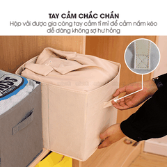 Hộp Đựng Đồ Micofi, Hộp Vải Đựng Đồ Chơi Đa Năng, Giỏ Để Cá Nhân, Thùng Vải Để Tài Liệu Có Tay Cầm Xếp Gọn
