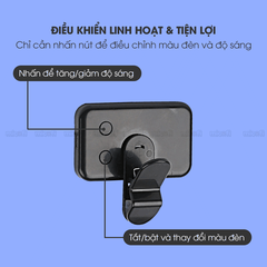 Đèn Led Micofi Livestream, Đèn Màn Hình Quay Video Selfie Mini Chụp Ảnh Kẹp Máy Tính Điện Thoại Hỗ Trợ Đổi Màu Chụp Hình