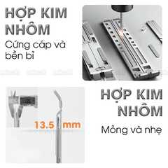 Giá Đỡ Laptop Micofi Gấp Gọn, Có Điều Chỉnh Độ Cao, Hỗ Trợ Tản Nhiệt