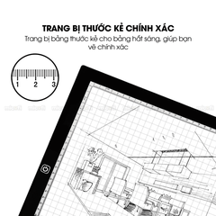 Bảng Vẽ Hắt Sáng Micofi A4, Bảng Đèn Vẽ Tranh Kĩ Thuật Phát Sáng LED A5, Đèn Chiếu Tập Vẽ Scan Tranh Điều Chỉnh Độ Sáng