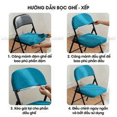 Bọc Ghế Xoay Văn Phòng Micofi Gaming, Vỏ Bọc Bằng Vải Bao Đệm Và Lưng Ghế Ngồi Xếp Chống Bụi Co Giãn Bảo Vệ Tốt
