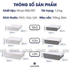 Ngăn Kéo Dưới Bàn Micofi Trong Suốt, Đựng Đồ Văn Phòng Phẩm Tiện Lợi