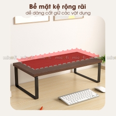 Kệ Gỗ Micofi Để Màn Hình Máy Tính, Laptop, Gía Đỡ Thông Minh, Kê Tối Ưu Diện Tích