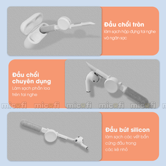 Bộ Vệ Sinh 10 trong 1 Micofi, Dụng Cụ Làm Sạch Laptop Tai Nghe, Máy Tính, Bàn Phím, Camera