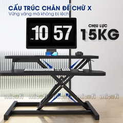 Bàn Nâng Hạ Micofi 2 Tầng Điều Chỉnh Chiều Cao Đứng Làm Việc
