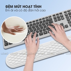 Kê Tay Bàn Phím Micofi Đệm Cổ Tay Chuột Chống Mỏi Lót Công Thái Học Mút Hoạt Tính