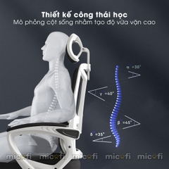 Ghế Công Thái Học Micofi Có Tựa Lưng, Tựa Đầu, Ngả Lưng 135 Độ
