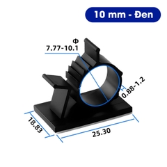 Khóa Cố Định Dây Cáp Điện Micofi Dán Tường Điều Chỉnh 4 Mức Combo 10 Cái