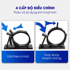 Khóa Cố Định Dây Cáp Điện Micofi Dán Tường Điều Chỉnh 4 Mức Combo 10 Cái