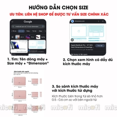 Túi Da Đựng Laptop Micofi Chống Nước Cho Máy Tính Macbook, Surface, Dell, Asus, Acer