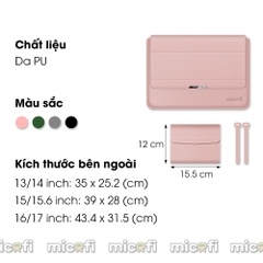 Túi Da Đựng Laptop Micofi Chống Nước Cho Máy Tính Macbook, Surface, Dell, Asus, Acer