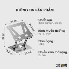 Giá Đỡ Laptop Micofi Kê Ipad, Máy Tính Bảng, Tablet Xoay 360 Độ