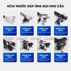Ống Đi Dây Điện Micofi Cố Định Nẹp Luồn Dây Vỏ Bọc Dây Cáp 1,5 M Kèm Kẹp