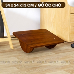 Gác Chân Gỗ Micofi Kê Chân Công Thái Học Dạng Bập Bênh