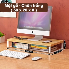 Kệ Gỗ Micofi Để Màn Hình Máy Tính, Laptop, Gía Đỡ Thông Minh, Kê Tối Ưu Diện Tích