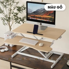 Bàn Nâng Hạ Micofi 2 Tầng Điều Chỉnh Chiều Cao Đứng Làm Việc