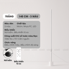 Đèn LED Micofi Trang Trí, LED Để Sàn Cây Đứng Decor Nhiều Màu, Đèn Cây Cột Cao Phòng Khách Hiện Đại Phòng Ngủ Đọc Sách