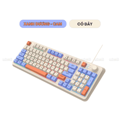 Bàn Phím Bluetooth Không Dây Xunfox x Micofi Giả Cơ Máy Tính, Bàn Phím Gaming Chơi Game Có Dây Laptop Điện Thoại PC LED