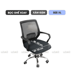 Bọc Ghế Xoay Văn Phòng Micofi Gaming, Vỏ Bọc Bằng Vải Bao Đệm Và Lưng Ghế Ngồi Xếp Chống Bụi Co Giãn Bảo Vệ Tốt