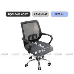 Bọc Ghế Xoay Văn Phòng Micofi Gaming, Vỏ Bọc Bằng Vải Bao Đệm Và Lưng Ghế Ngồi Xếp Chống Bụi Co Giãn Bảo Vệ Tốt