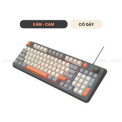 Bàn Phím Bluetooth Không Dây Xunfox x Micofi Giả Cơ Máy Tính, Bàn Phím Gaming Chơi Game Có Dây Laptop Điện Thoại PC LED