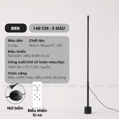 Đèn LED Micofi Trang Trí, LED Để Sàn Cây Đứng Decor Nhiều Màu, Đèn Cây Cột Cao Phòng Khách Hiện Đại Phòng Ngủ Đọc Sách