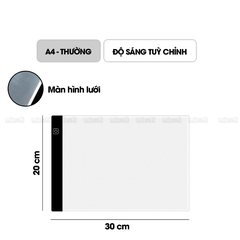 Bảng Vẽ Hắt Sáng Micofi A4, Bảng Đèn Vẽ Tranh Kĩ Thuật Phát Sáng LED A5, Đèn Chiếu Tập Vẽ Scan Tranh Điều Chỉnh Độ Sáng