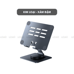 Giá Đỡ Ipad Micofi, Kê Điện Thoại, Giá Đỡ Máy Tính Bảng Xoay 360 Độ, Kệ Ipad Tản Nhiệt Tablet Acrylic Kim Loại