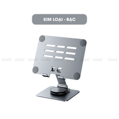Giá Đỡ Ipad Micofi, Kê Điện Thoại, Giá Đỡ Máy Tính Bảng Xoay 360 Độ, Kệ Ipad Tản Nhiệt Tablet Acrylic Kim Loại
