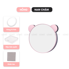 Gương Chụp Ảnh Phản Chiếu Micofi Kẹp Điện Thoại, Gương Chụp Ảnh Gắn Dán Điện Thoại Selfie, Chụp Hình Hỗ Trợ Camera Sau