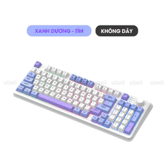 Bàn Phím Bluetooth Không Dây Xunfox x Micofi Giả Cơ Máy Tính, Bàn Phím Gaming Chơi Game Có Dây Laptop Điện Thoại PC LED
